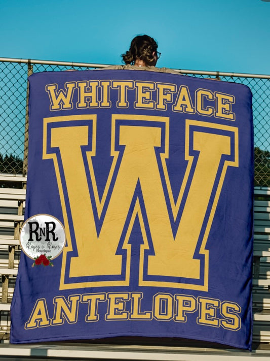 Whiteface Plush Fleece Blanket