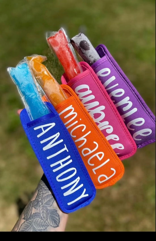 Personalized Reusable Popsicle Holders